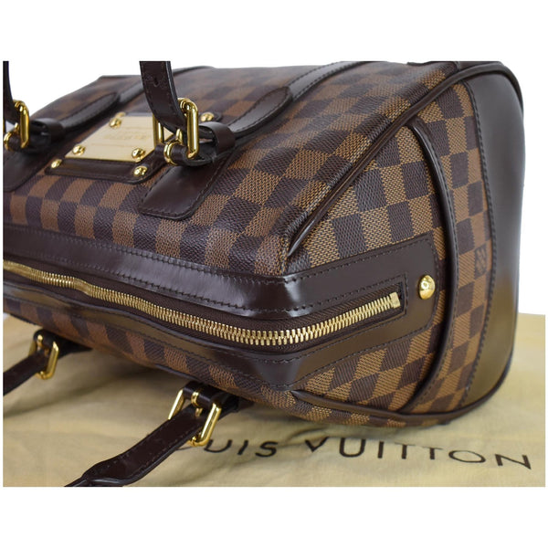 Louis Vuitton Berkeley Damier Ebene Satchel Bag Brown - brown skin