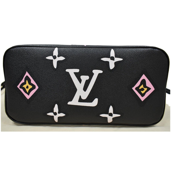Louis Vuitton Neverfull MM Wild At Heart Monogram Giant Tote Bag Black