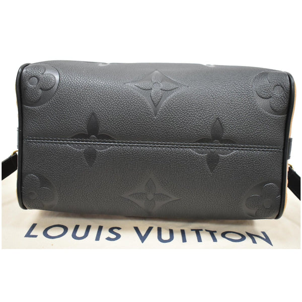 LOUIS VUITTON Speedy 25 Wild At Heart Leather Shoulder Bag Black