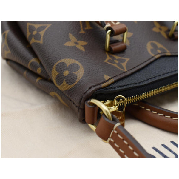 LOUIS VUITTON Nano Pallas Monogram Canvas Crossbody Bag Brown