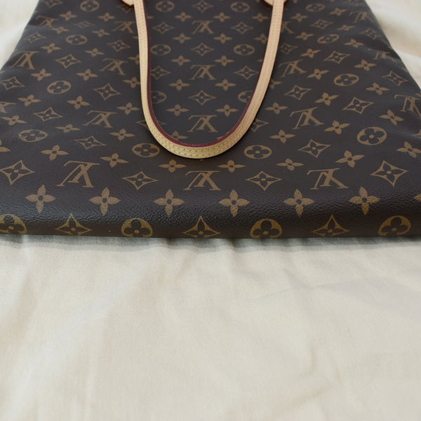 Louis Vuitton Carry it Monogram Canvas Shoulder Bag Brown