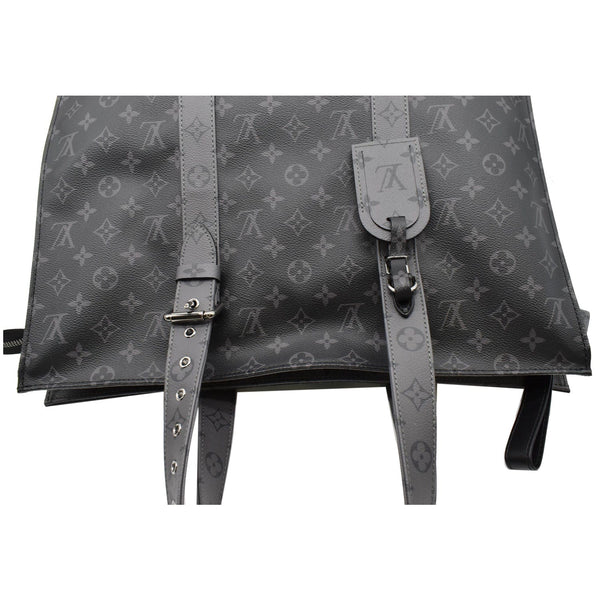 LOUIS VUITTON Cabas Zippe GM Monogram Eclipse Tote Bag Black