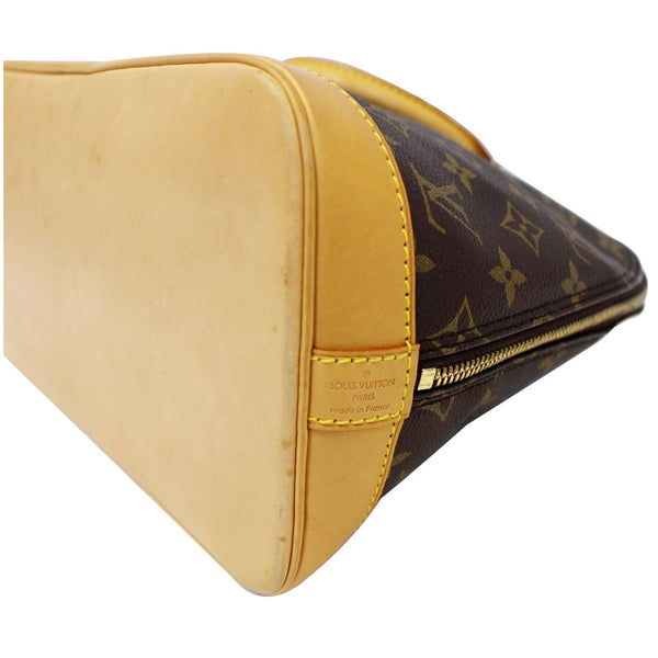 Louis Vuitton Alma Monogram Canvas Satchel Bag Brown - lv bag