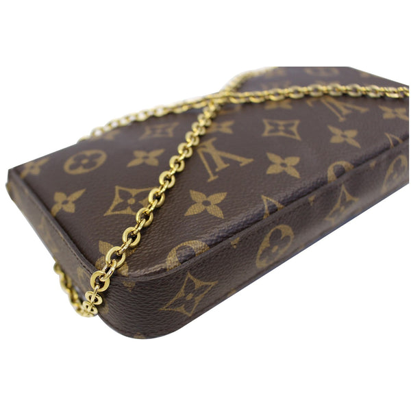 LOUIS VUITTON Pochette Felicie Owl Monogram Chain Crossbody Bag-US