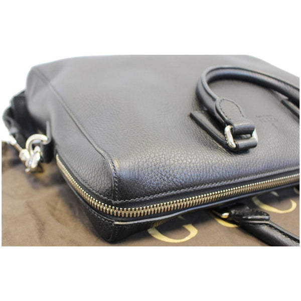 GUCCI Leather Business Briefcase Bag Black 387074-US