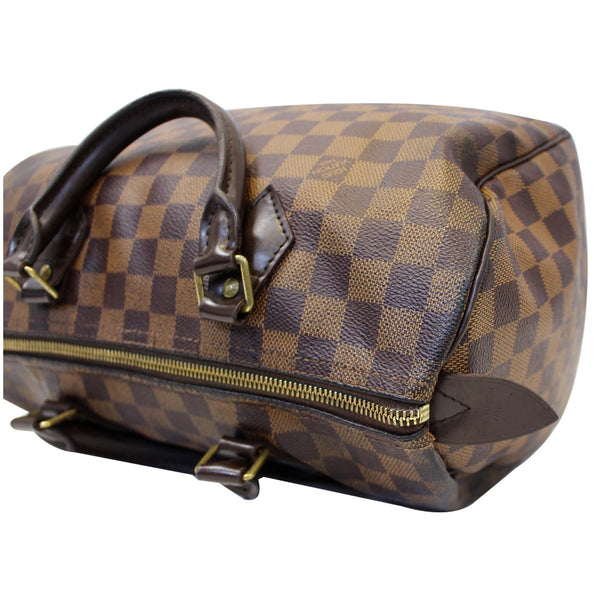 LOUIS VUITTON Speedy 30 Damier Ebene Satchel Bag Brown