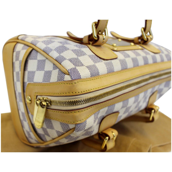 LOUIS VUITTON Berkeley Damier Azur Satchel Handbag White-US