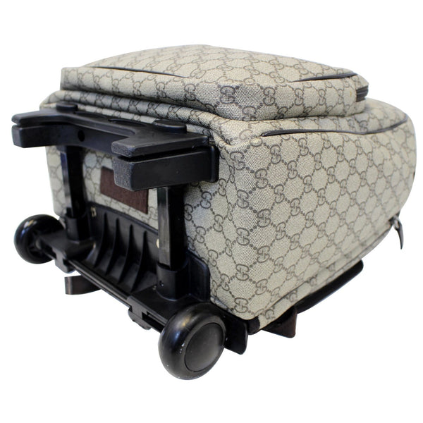 Gucci Backpack Bag GG Supreme Canvas Trolley - left view