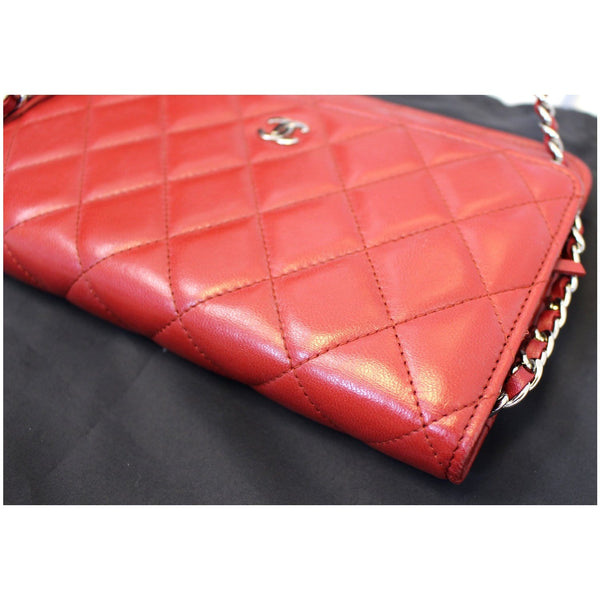 CHANEL Wallet on Chain Quilted Leather Shoulder Crossbody Bag-US