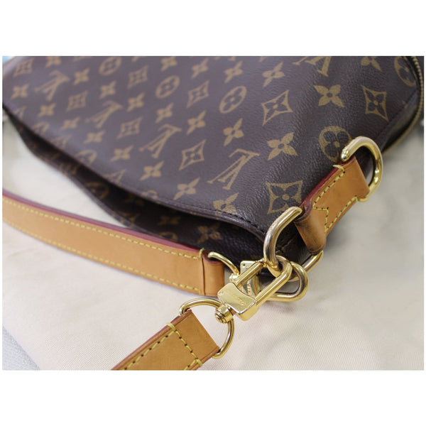 LOUIS VUITTON Melie Monogram Canvas Hobo Shoulder Bag Brown