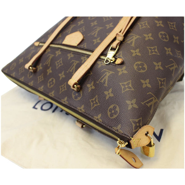 LOUIS VUITTON Iena MM Monogram Canvas Shoulder Bag Brown