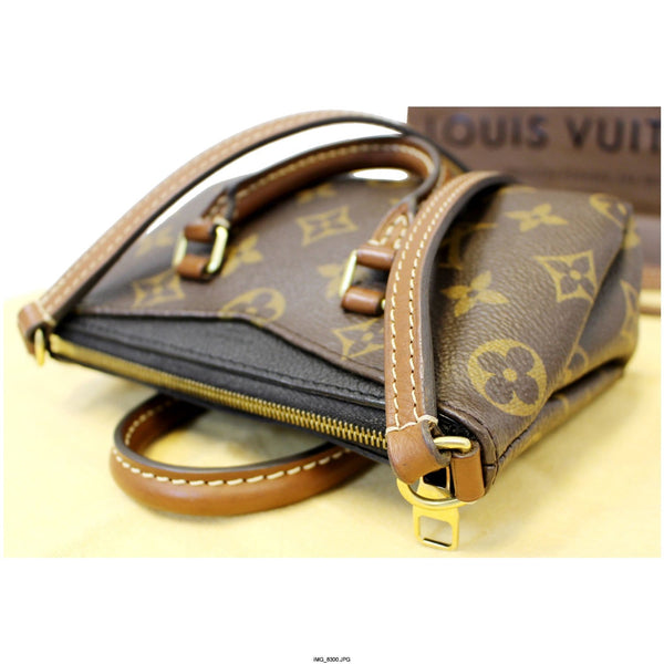 LOUIS VUITTON Nano Pallas Monogram Canvas Shoulder Crossbody Bag-US