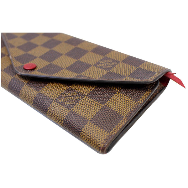 LOUIS VUITTON Josephine Damier Ebene Wallet Brown