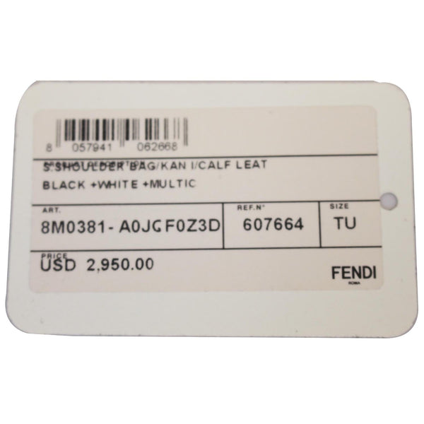 Fendi Kan I Python Leather Small Shoulder Bag - serial number