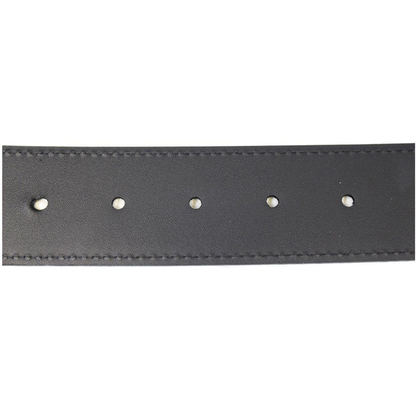 Louis Vuitton Damier Graphite belt - lv logo