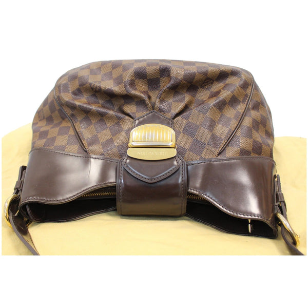LOUIS VUITTON Sistina MM Damier Ebene Shoulder Bag Brown