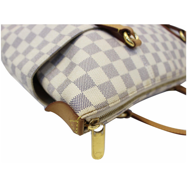 LOUIS VUITTON Totally MM Damier Azur Shoulder Bag White-US