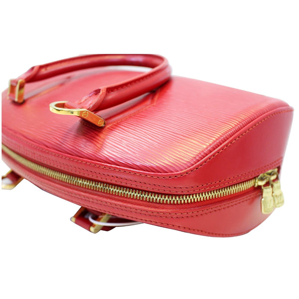 LOUIS VUITTON Pont Neuf PM Epi Leather Satchel Bag Red-US
