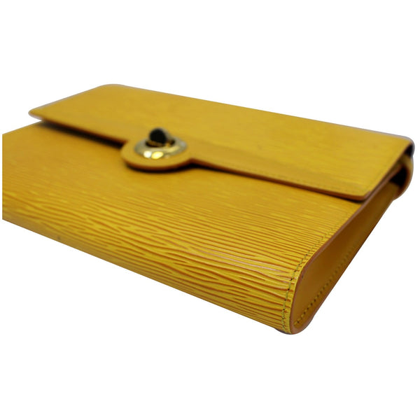 LOUIS VUITTON Arche Pochette Epi Leather Shoulder Bag Yellow