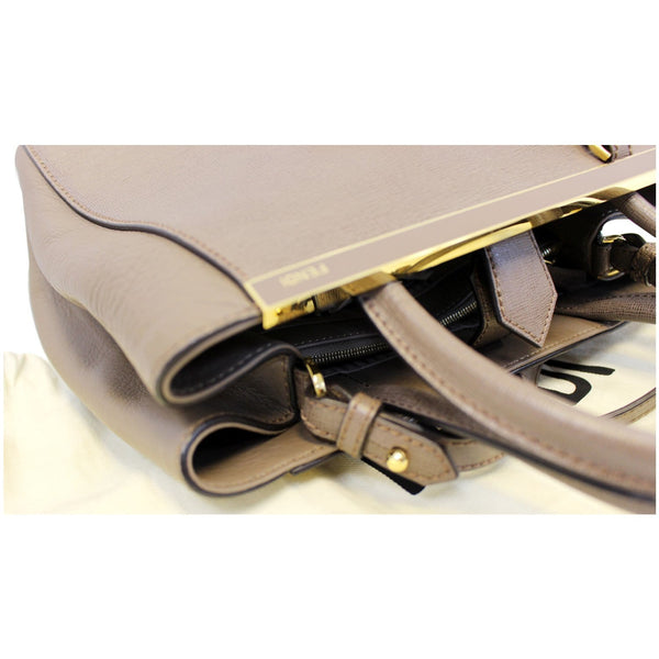 FENDI Roma Petite 2 Jours Leather Shoulder Handbag-US