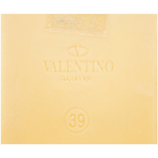 Valentino Flat Garavani Rockstud Denim Espadrilles - logo