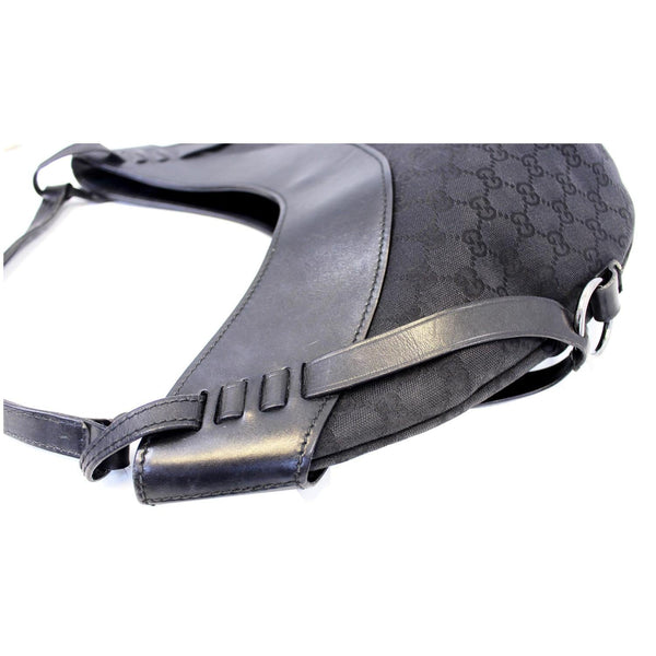 GUCCI GG Canvas Half Moon Black Hobo Bag Black-US