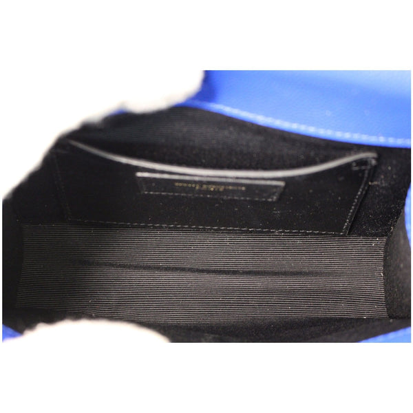 YVES SAINT LAURENT Kate Small Grain De Poudre Crossbody Bag Blue