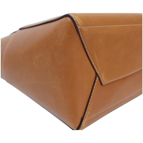 CELINE Sangle Bucket Soft Grained Calfskin Tote Bag Tan