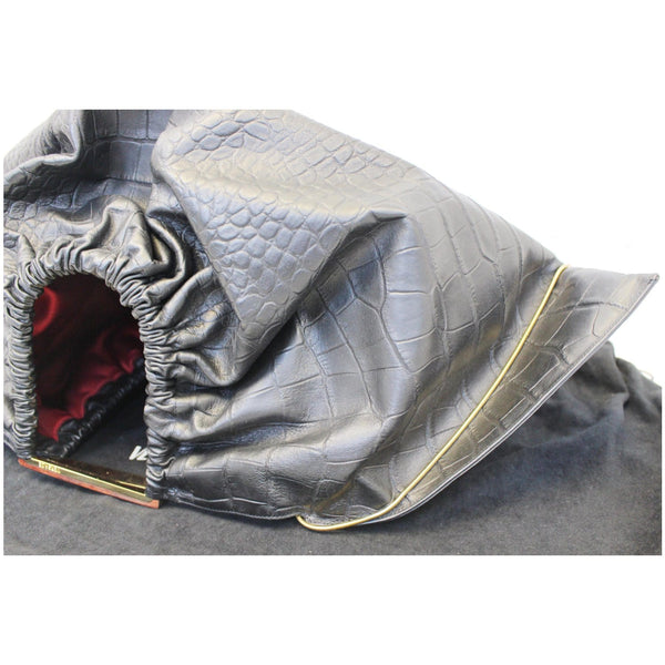 Versace Embossed Leather Bag - Corner View