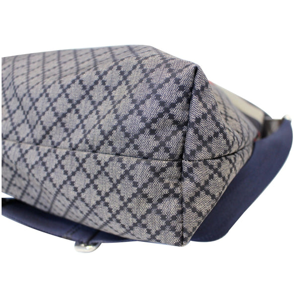 Gucci Crossbody Bag Diamante Nylon Messenger Navy - corner