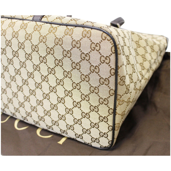 GUCCI GG Canvas Tote Travel Bag Beige-US