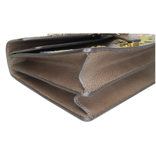 GUCCI Dionysus Embroidered Owl Shoulder Bag Brown 400235