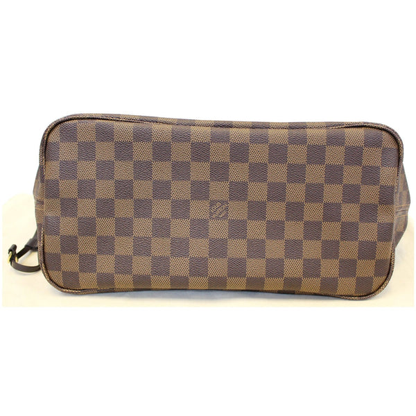 Louis Vuitton Neverfull MM Damier Ebene Tote Bag - back view