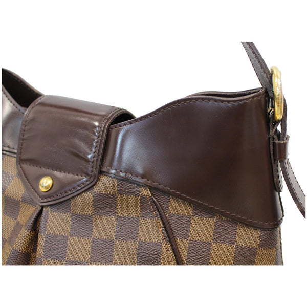 Louis Vuitton Sistina MM Damier Ebene Shoulder Bag Brown