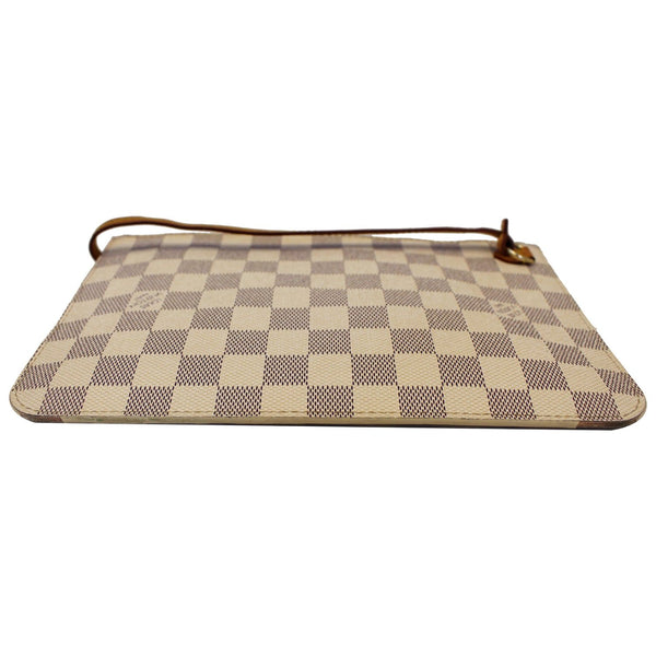 LOUIS VUITTON Pochette Wristlet Pouch Damier Azur Neverfull MM/GM Rose Ballerine