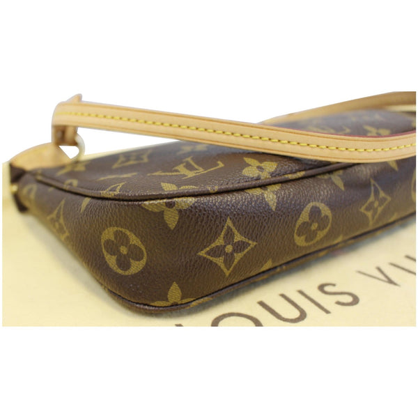 LOUIS VUITTON V Pochette Accessories Monogram Canvas Bag Brown