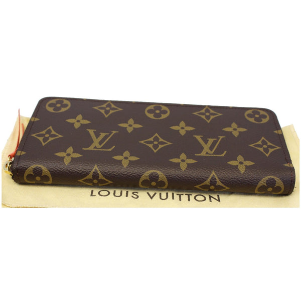 LOUIS VUITTON Clemence Monogram Canvas Wallet Brown