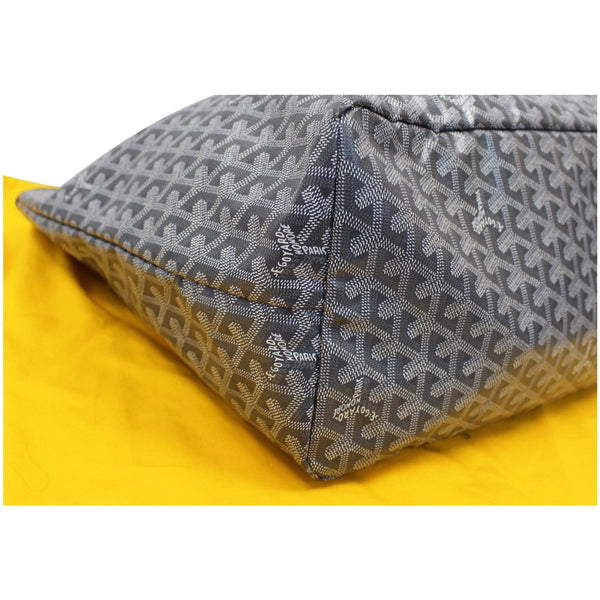GOYARD Goyardine Saint Louis GM Tote Shoulder Bag Black
