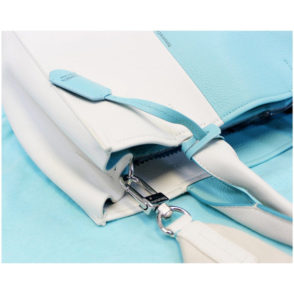 Tiffany & Co Color Block Shoulder Bag Off-white/Blue-US