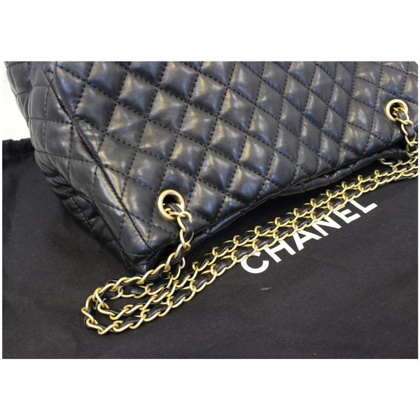 CHANEL Large Shopping Flap Shoulder Bag Black-US