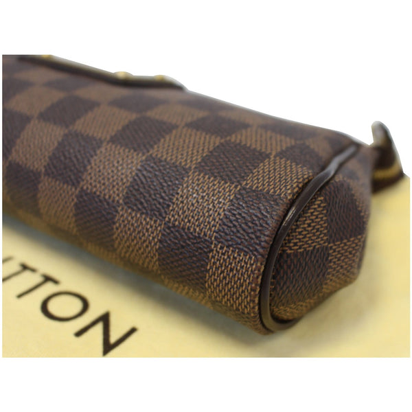 LOUIS VUITTON Pochette Eva Damier Ebene Clutch Bag Brown