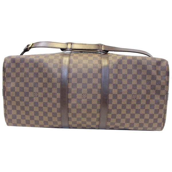 LOUIS VUITTON Keepall Bandouliere 55 Damier Ebene Travel Bag Brown