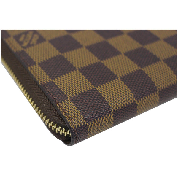 LOUIS VUITTON Zippy Organizer Damier Ebene Wallet Brown