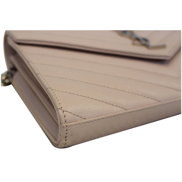 Yves Saint Laurent Wallet Chain Grain De Poudre - leather