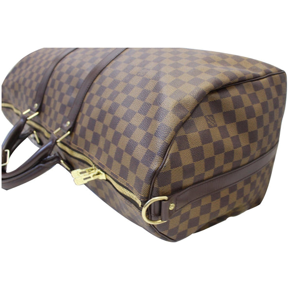 LOUIS VUITTON Keepall Bandouliere 55 Damier Ebene Travel Bag