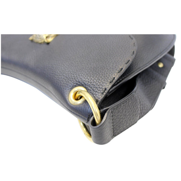 GUCCI GG Marmont Calfskin Leather Shoulder Bag 409154 Black-US