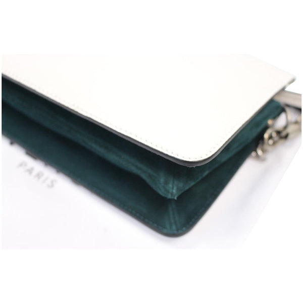 GIVENCHY Cross3 Two Tone Textured Leather Crossbody Bag White - Last Call