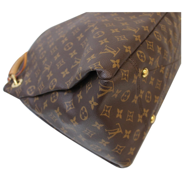 LOUIS VUITTON Artsy MM Monogram Canvas Shoulder Bag Brown