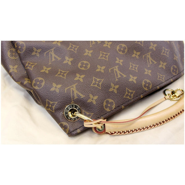 LOUIS VUITTON Artsy MM Monogram Canvas Shoulder Bag Brown