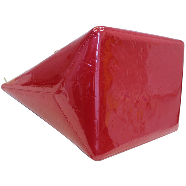 LOUIS VUITTON Bellevue PM Vernis Leather Satchel Bag Pomme D'Amour